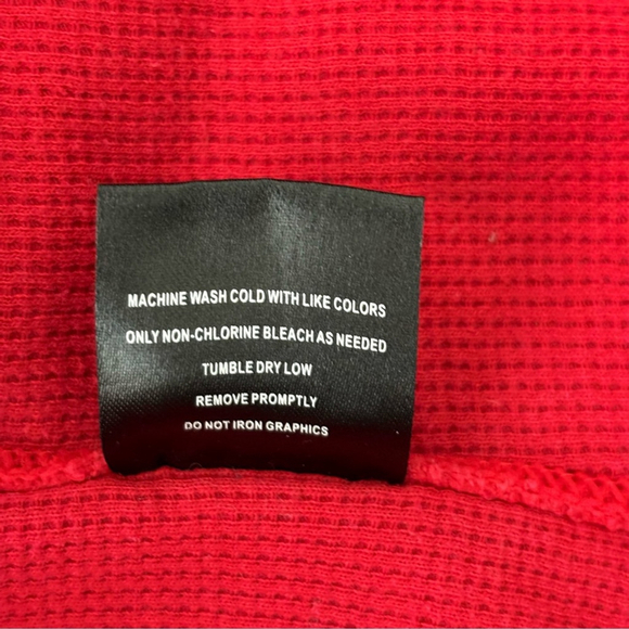 Volcom Rogan Printed Thermal T Shirt Sz. S/P Red - Picture 12 of 13